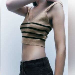 BNWT Zara knit crop top size small